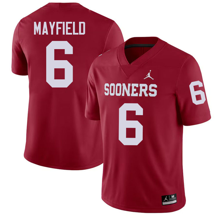 Baker Mayfield Oklahoma Sooners Jersey,Oklahoma Sooners Football Uniforms,Jersey-Crimson